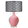 Haute Pink Toby Table Lamp With Black Metal Shade