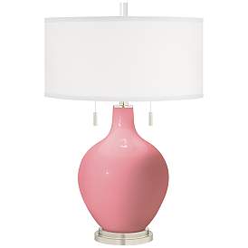 Image2 of Haute Pink Toby Table Lamp with Dimmer