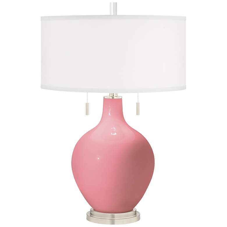 Image 2 Haute Pink Toby Table Lamp with Dimmer