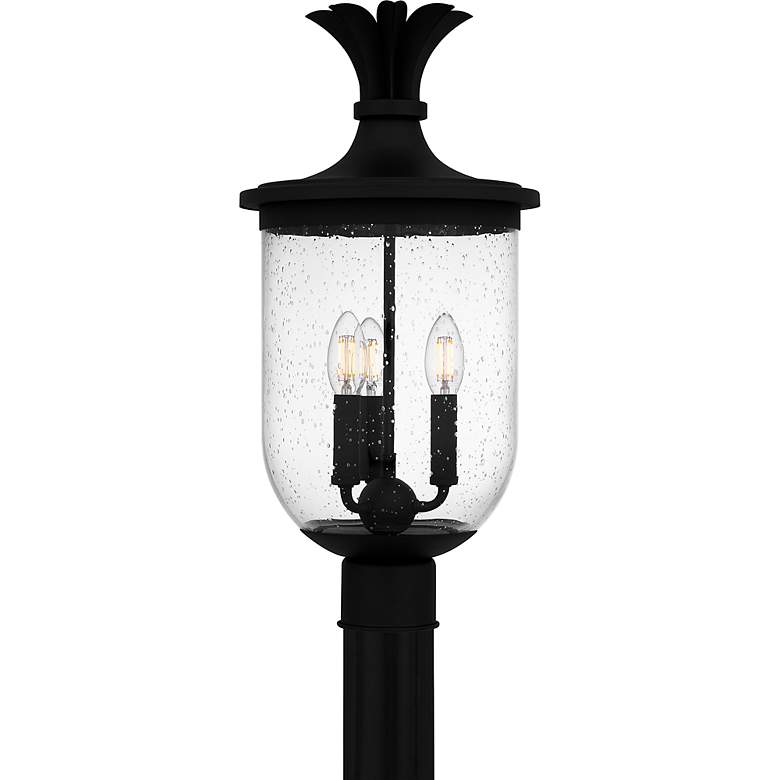 Image 3 Havana 3-Light Earth Black Outdoor Post Lantern more views
