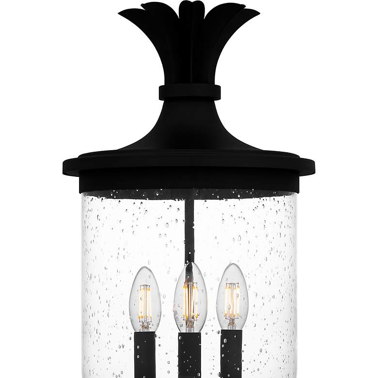 Image 5 Havana 3-Light Earth Black Outdoor Post Lantern more views