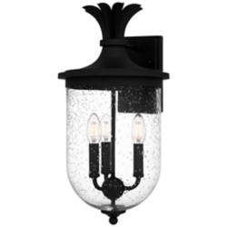 Havana 3-Light Earth Black Outdoor Wall Lantern