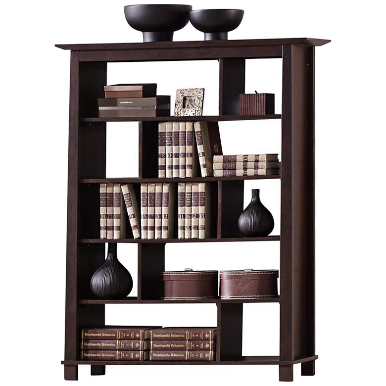 Image 1 Havana Brown Wood Modern Bookcase