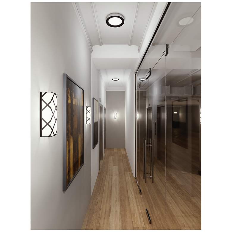 Image 3 Haven 12.75-in LED Sconce - 17W 120-277V - Black more views