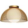 Haven 12 1/2" Wide Gold Dome Ceiling Light