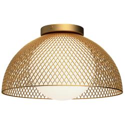 Haven 12 1/2" Wide Gold Dome Ceiling Light