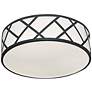 1_Haven 12 3/4" Wide Black LED Ceiling Light