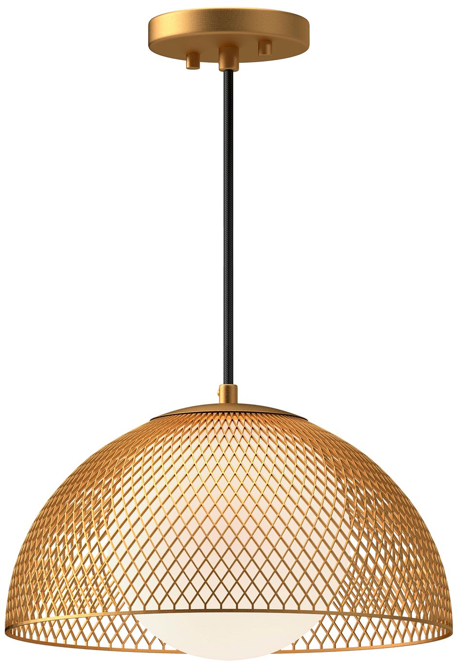 Image 2 Haven 12 3/4" Wide Gold Dome Pendant Light