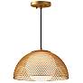 2_Haven 12 3/4" Wide Gold Dome Pendant Light