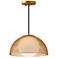 Haven 12 3/4" Wide Gold Dome Pendant Light