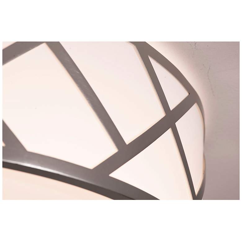 Image 4 Haven 13" LED Flushmount - 18W 120-277V - Satin Nickel more views