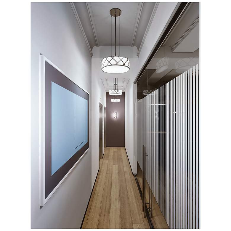 Image 2 Haven 13" LED Pendant - 18W 120-277V - Satin Nickel more views