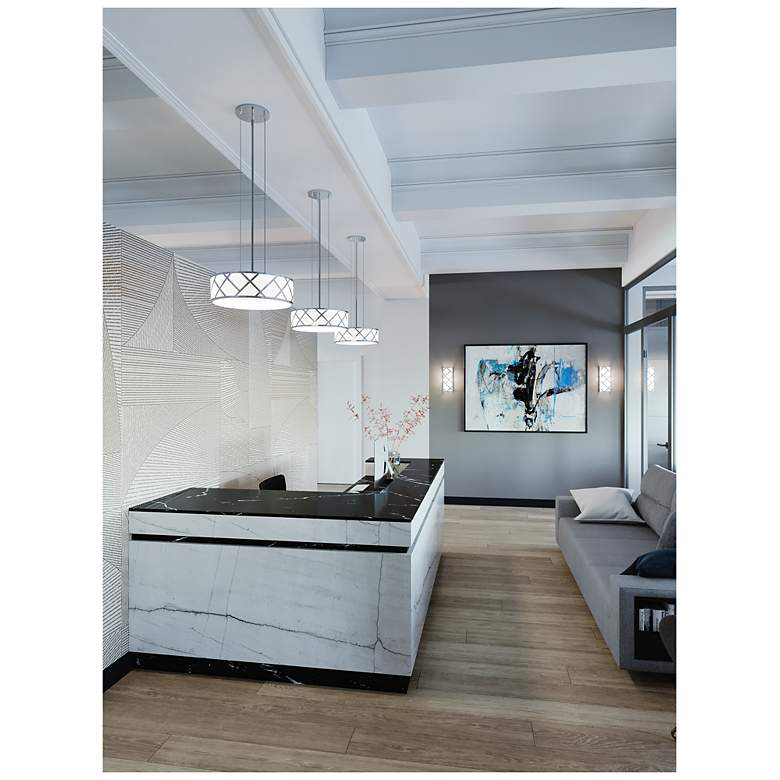 Image 3 Haven 13" LED Pendant - 18W 120-277V - Satin Nickel more views