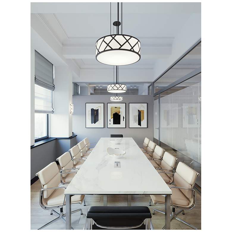 Image 4 Haven 13" LED Pendant - 18W 120-277V - Satin Nickel more views