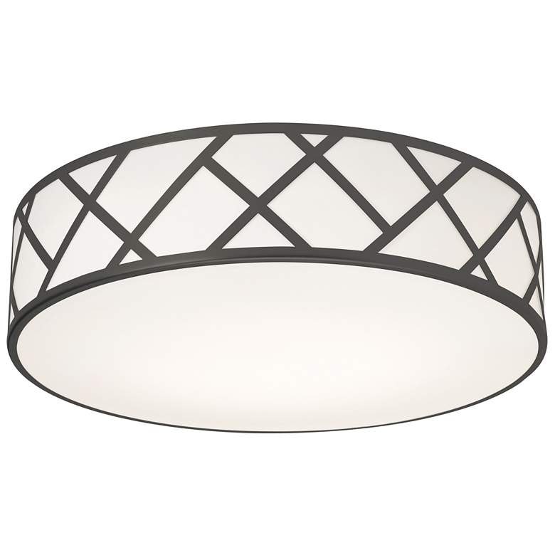 Image 2 Haven 17" Flush Mount - Black Finish