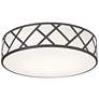 2_Haven 17" Flush Mount - Black Finish