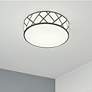 1_Haven 17" Flush Mount - Black Finish