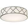 1_Haven 17" Flush Mount - Satin Nickel Finish