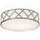 Haven 17" Flush Mount - Satin Nickel Finish