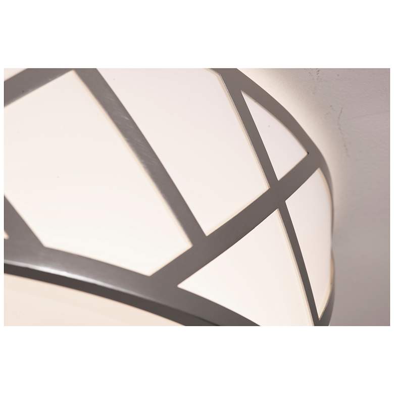 Image 3 Haven 17" Flush Mount - Satin Nickel Finish more views