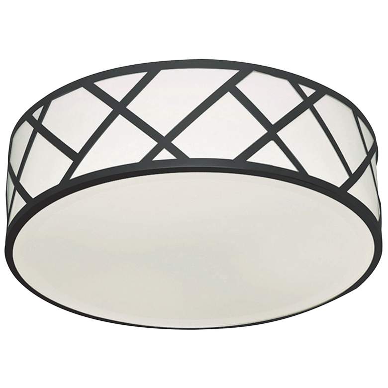 Image 2 Haven 17" LED Flushmount - 30W 120-277V - Black