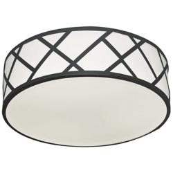 Haven 17" LED Flushmount - 30W 120-277V - Black