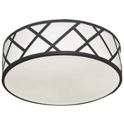 Haven 21" LED Flushmount - 42W 120-277V - Black