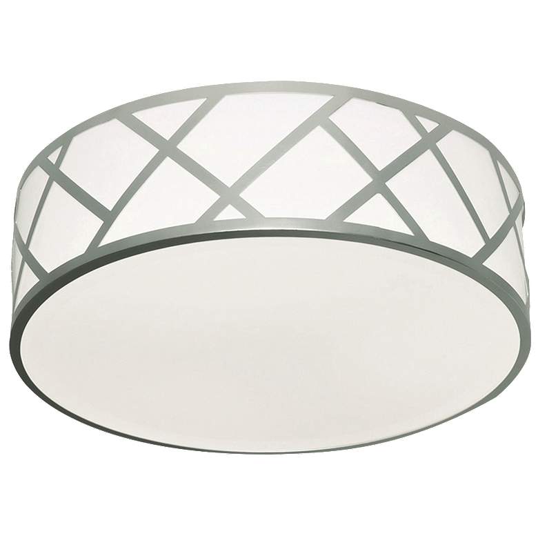 Image 1 Haven 21" LED Flushmount - 42W 120-277V - Satin Nickel