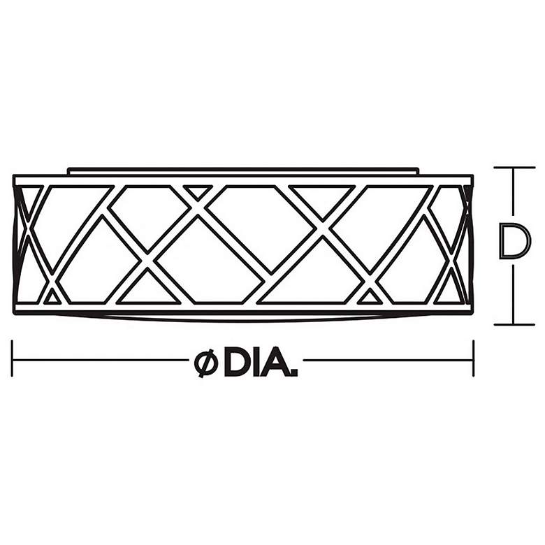 Image 5 Haven 21" LED Flushmount - 42W 120-277V - Satin Nickel more views