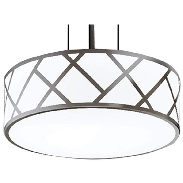 Image 1 Haven 21" LED Pendant - 42W 120-277V - Satin Nickel