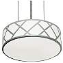 1_Haven 21" LED Pendant - 42W 120-277V - Satin Nickel