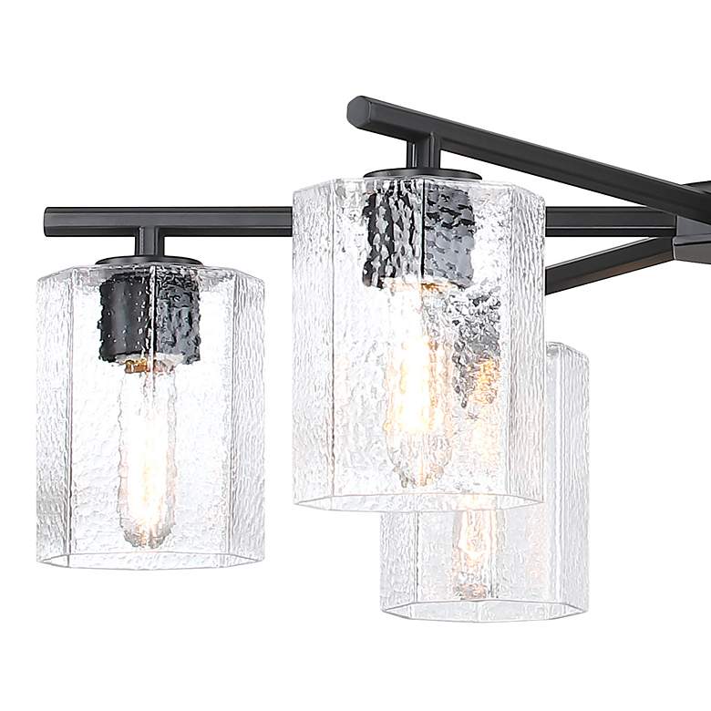 Image 3 Haven 6-Light Matte Black Transitional Shaded Chandelier for Entryways more views