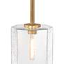 3_Haven 60 Watt 1-Light 10"Old Satin Brass Geometric Pendant Light Shade more views