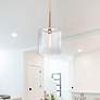 2_Haven 60 Watt 1-Light 14"Old Satin Brass Geometric Pendant Light Shade more views