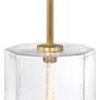 3_Haven 60 Watt 1-Light 14"Old Satin Brass Geometric Pendant Light Shade more views