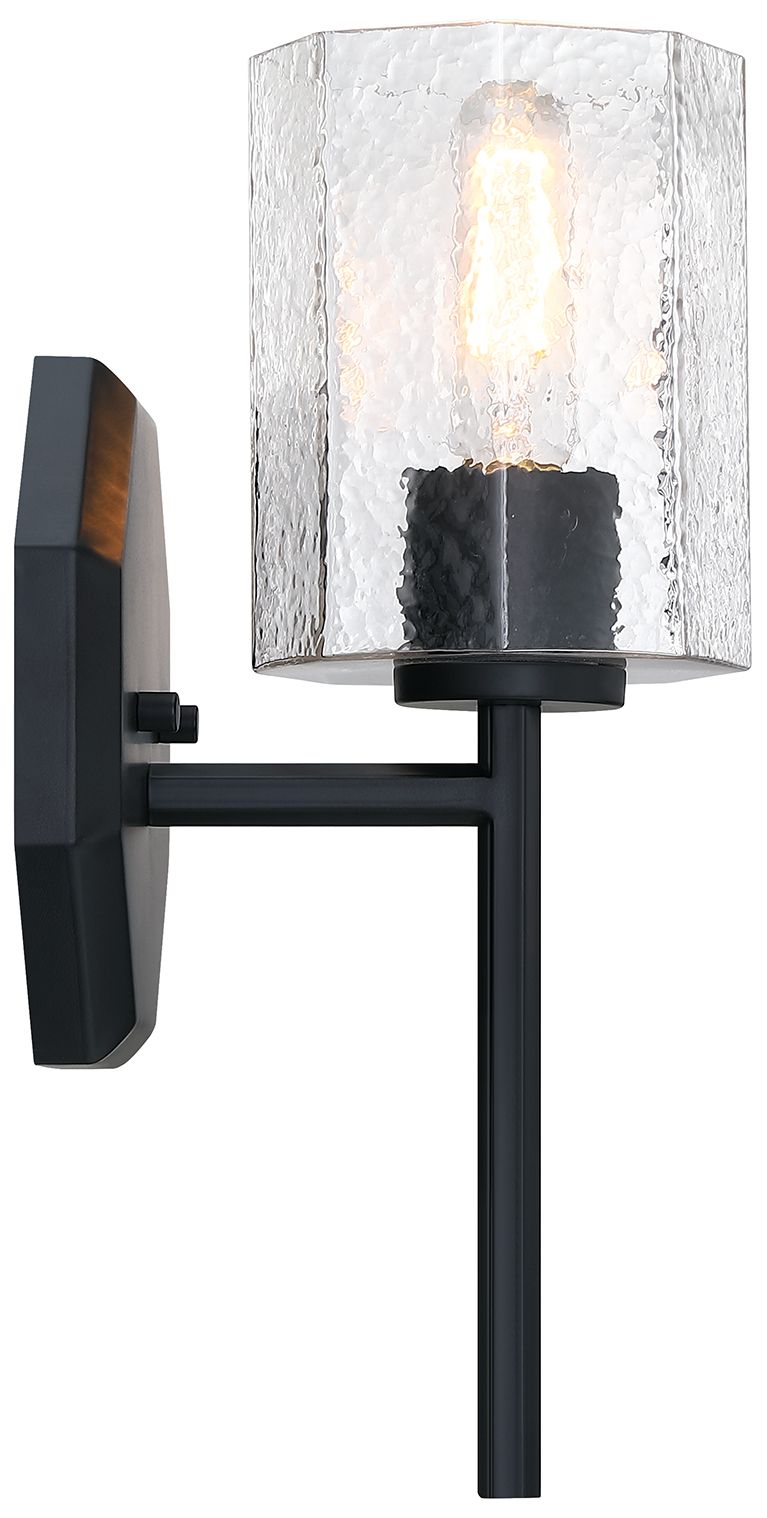 Image 4 Haven 7 in. 1-Light Matte Black Wall Sconce Light more views