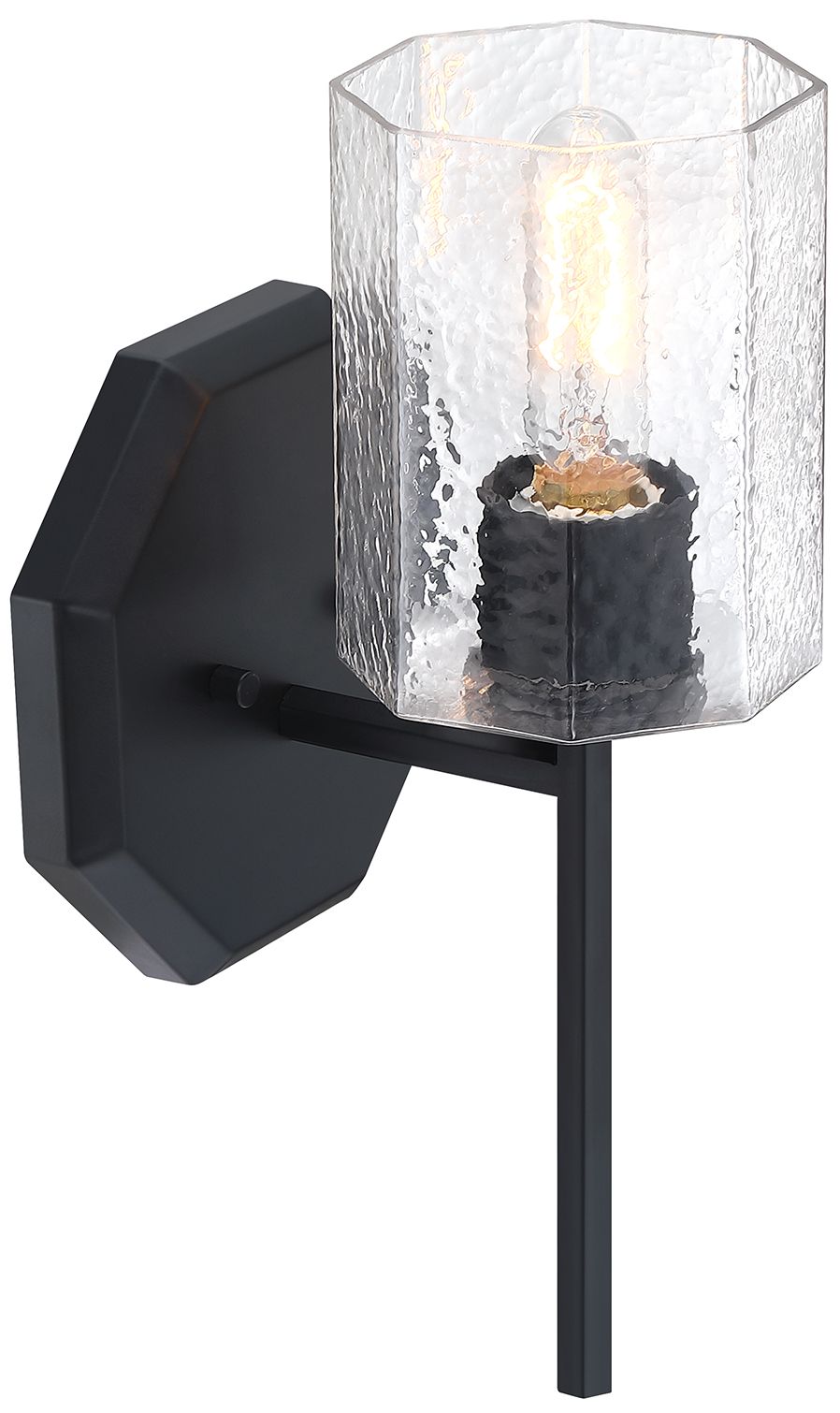Image 5 Haven 7 in. 1-Light Matte Black Wall Sconce Light more views