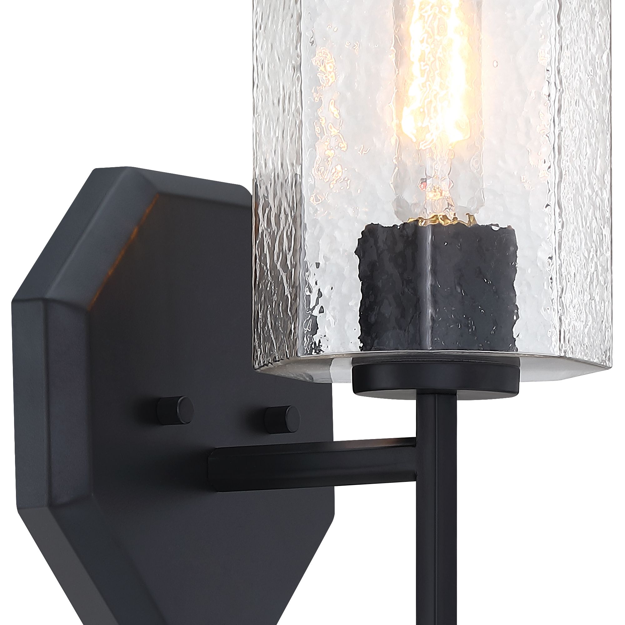 Image 6 Haven 7 in. 1-Light Matte Black Wall Sconce Light more views