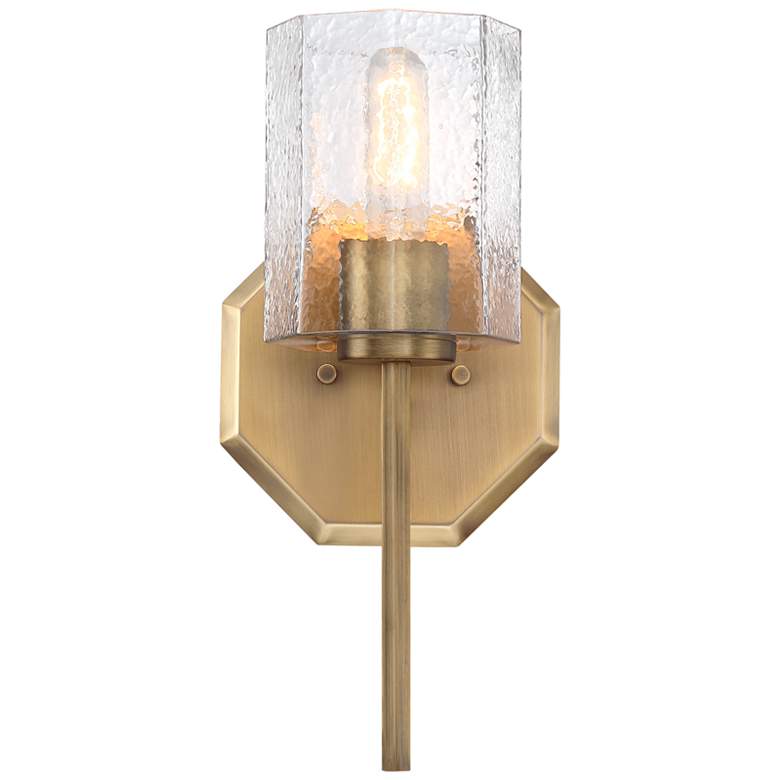 Image 1 Haven 7 in. 1-Light Old Satin Brass Wall Sconce Light