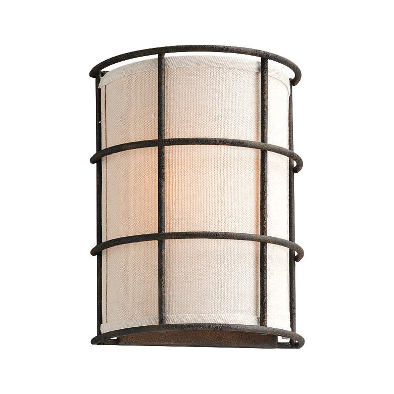 Image 1 Haven 8 inch Wide Liberty Rust Wall Sconce