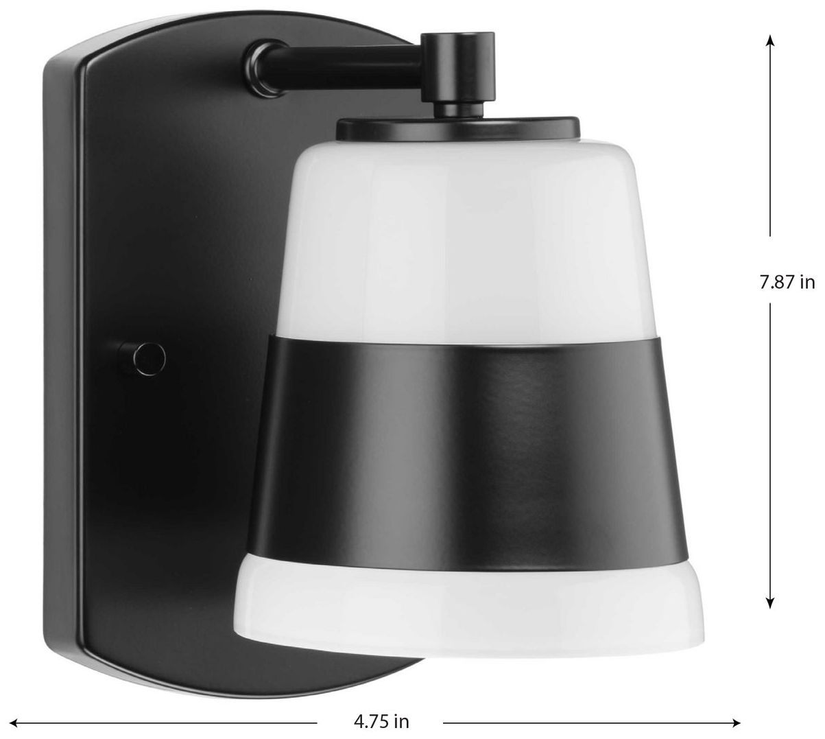 Image 4 Haven Collection One-Light Opal Glass Luxe Industrial Bath Light more views