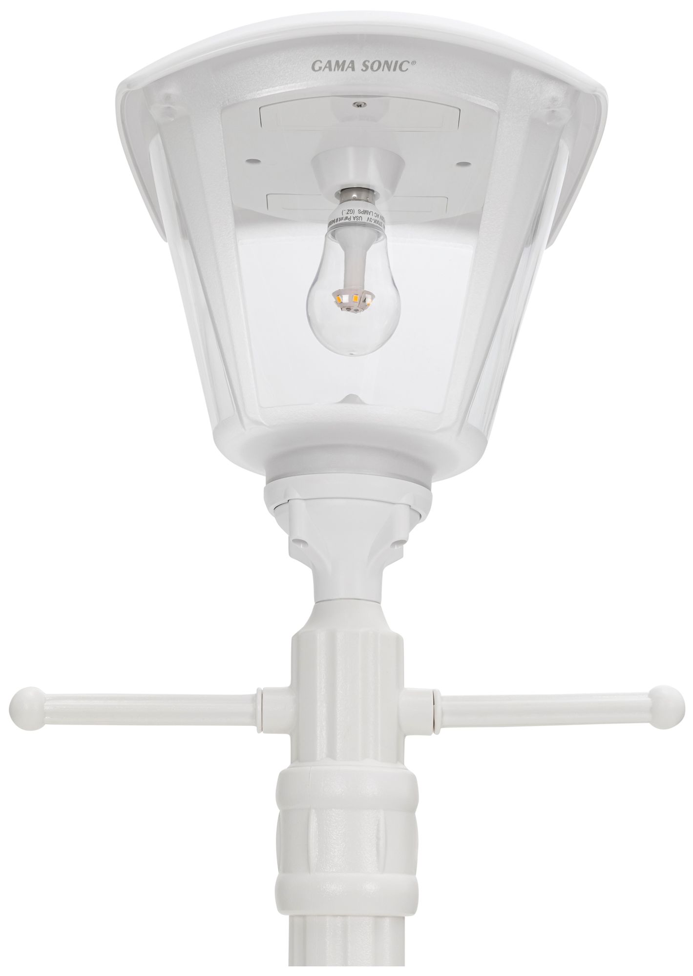 Image 4 Haven Solar Lamp Post with EZ-Anchor Base - White more views