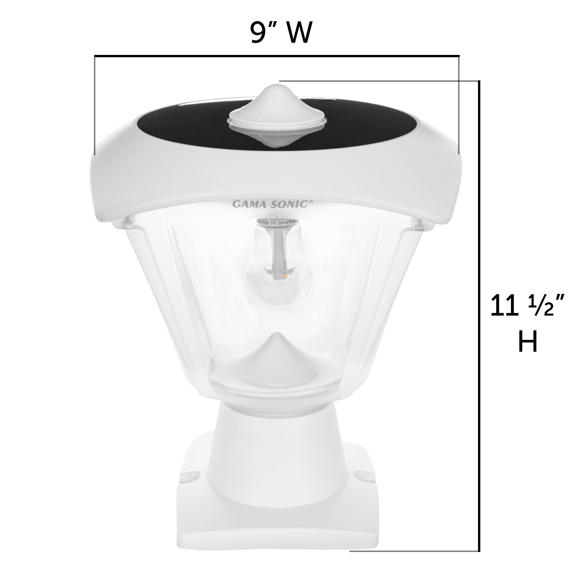 Image 5 Haven Solar Light Wall Pier and 3-inch Fitter Mounts White more views