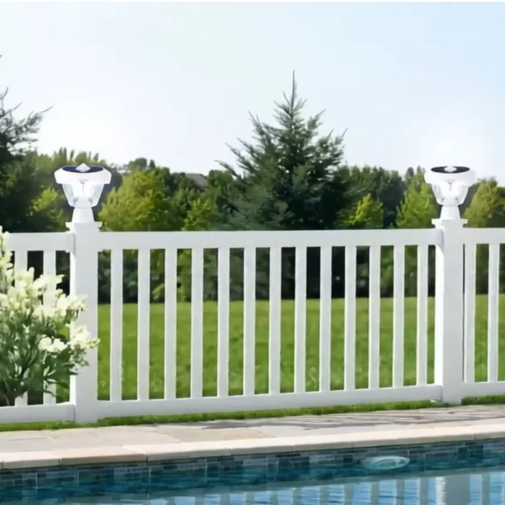 Image 6 Haven Solar Light Wall Pier and 3-inch Fitter Mounts White more views