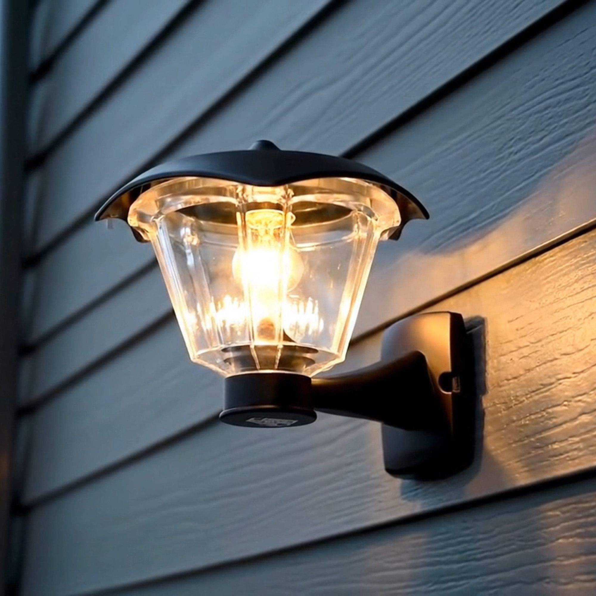 Image 6 Haven Solar Light with Wall, Pier, and 3-inch Fitter Mounts-Black more views