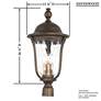 5_Havenwood 26 1/4" H Tavira Bronze and Alder Silver Outdoor Post Light more views