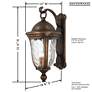 7_Havenwood 31 1/4" H Tavira Bronze and Alder Silver Outdoor Wall Light more views
