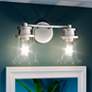 Haverfield 9 1/4" High Polished Chrome 2-Light Wall Sconce in scene