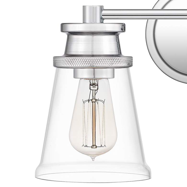 Image 4 Haverfield 9 1/4" High Polished Chrome 2-Light Wall Sconce more views