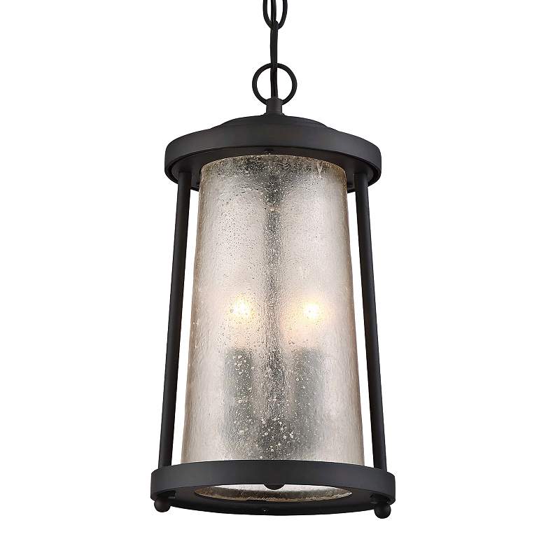 Image 1 Haverford Grove 16 1/4 inch High Bronze Outdoor Hanging Light